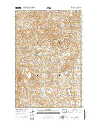 Pelican Lake SE North Dakota Current topographic map, 1:24000 scale, 7.5 X 7.5 Minute, Year 2014