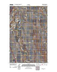 Pembina North Dakota Historical topographic map, 1:24000 scale, 7.5 X 7.5 Minute, Year 2011