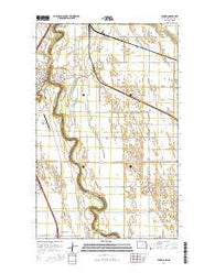 Pembina North Dakota Current topographic map, 1:24000 scale, 7.5 X 7.5 Minute, Year 2014