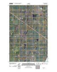 Penn North Dakota Historical topographic map, 1:24000 scale, 7.5 X 7.5 Minute, Year 2011