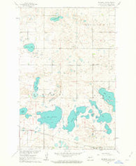 Peterson Lake North Dakota Historical topographic map, 1:24000 scale, 7.5 X 7.5 Minute, Year 1961