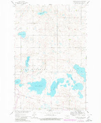 Peterson Lake North Dakota Historical topographic map, 1:24000 scale, 7.5 X 7.5 Minute, Year 1961