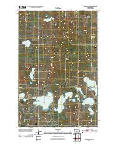 Peterson Lake North Dakota Historical topographic map, 1:24000 scale, 7.5 X 7.5 Minute, Year 2011