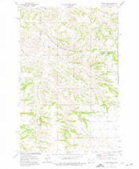 Petes Creek North Dakota Historical topographic map, 1:24000 scale, 7.5 X 7.5 Minute, Year 1974
