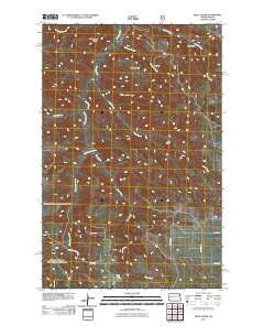 Petes Creek North Dakota Historical topographic map, 1:24000 scale, 7.5 X 7.5 Minute, Year 2011