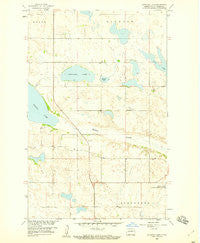 Petrified Lake North Dakota Historical topographic map, 1:24000 scale, 7.5 X 7.5 Minute, Year 1958