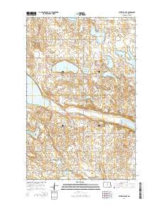 Petrified Lake North Dakota Current topographic map, 1:24000 scale, 7.5 X 7.5 Minute, Year 2014