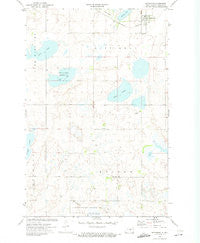 Pettibone North Dakota Historical topographic map, 1:24000 scale, 7.5 X 7.5 Minute, Year 1972
