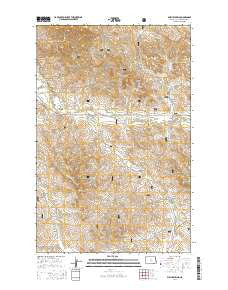 Phillip Spring North Dakota Current topographic map, 1:24000 scale, 7.5 X 7.5 Minute, Year 2014