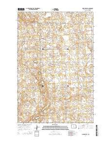 Pickardville North Dakota Current topographic map, 1:24000 scale, 7.5 X 7.5 Minute, Year 2014