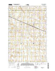 Pillsbury North Dakota Current topographic map, 1:24000 scale, 7.5 X 7.5 Minute, Year 2014