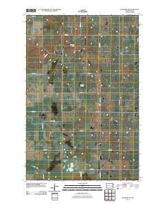 Pillsbury SW North Dakota Historical topographic map, 1:24000 scale, 7.5 X 7.5 Minute, Year 2011