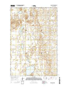 Pillsbury SW North Dakota Current topographic map, 1:24000 scale, 7.5 X 7.5 Minute, Year 2014