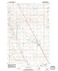 Pingree North Dakota Historical topographic map, 1:24000 scale, 7.5 X 7.5 Minute, Year 1991