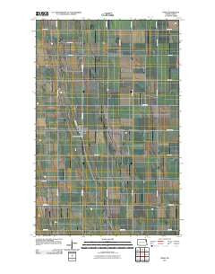 Pisek North Dakota Historical topographic map, 1:24000 scale, 7.5 X 7.5 Minute, Year 2011