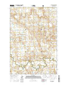 Pitt Creek North Dakota Current topographic map, 1:24000 scale, 7.5 X 7.5 Minute, Year 2014