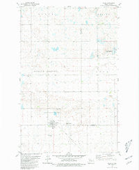 Plaza North Dakota Historical topographic map, 1:24000 scale, 7.5 X 7.5 Minute, Year 1980