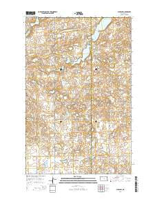 Plaza NW North Dakota Current topographic map, 1:24000 scale, 7.5 X 7.5 Minute, Year 2014