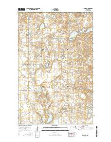 Plaza SE North Dakota Current topographic map, 1:24000 scale, 7.5 X 7.5 Minute, Year 2014