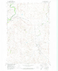 Porcupine North Dakota Historical topographic map, 1:24000 scale, 7.5 X 7.5 Minute, Year 1971