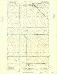 Portal North Dakota Historical topographic map, 1:24000 scale, 7.5 X 7.5 Minute, Year 1949