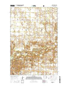 Power North Dakota Current topographic map, 1:24000 scale, 7.5 X 7.5 Minute, Year 2014