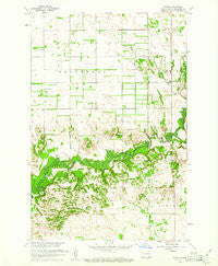 Power North Dakota Historical topographic map, 1:24000 scale, 7.5 X 7.5 Minute, Year 1960