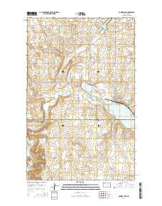 Powers Lake North Dakota Current topographic map, 1:24000 scale, 7.5 X 7.5 Minute, Year 2014