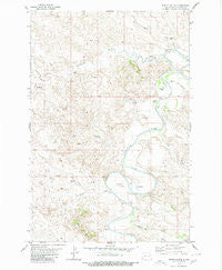 Pretty Butte North Dakota Historical topographic map, 1:24000 scale, 7.5 X 7.5 Minute, Year 1980