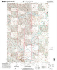 Pretty Butte North Dakota Historical topographic map, 1:24000 scale, 7.5 X 7.5 Minute, Year 1997