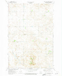 Pretty Rock Butte North Dakota Historical topographic map, 1:24000 scale, 7.5 X 7.5 Minute, Year 1972