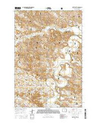 Pretty Butte North Dakota Current topographic map, 1:24000 scale, 7.5 X 7.5 Minute, Year 2014