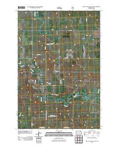 Pretty Rock Butte SE North Dakota Historical topographic map, 1:24000 scale, 7.5 X 7.5 Minute, Year 2011