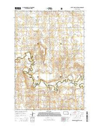 Pretty Rock Butte SE North Dakota Current topographic map, 1:24000 scale, 7.5 X 7.5 Minute, Year 2014