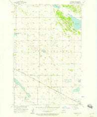 Rangeley North Dakota Historical topographic map, 1:24000 scale, 7.5 X 7.5 Minute, Year 1957