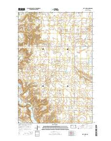 Rat Lake North Dakota Current topographic map, 1:24000 scale, 7.5 X 7.5 Minute, Year 2014