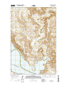 Rat Lake SE North Dakota Current topographic map, 1:24000 scale, 7.5 X 7.5 Minute, Year 2014