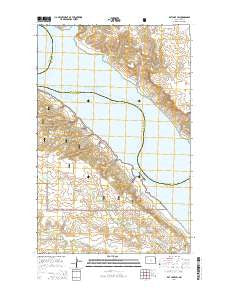 Rat Lake SW North Dakota Current topographic map, 1:24000 scale, 7.5 X 7.5 Minute, Year 2014