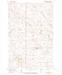 Rattlesnake Butte North Dakota Historical topographic map, 1:24000 scale, 7.5 X 7.5 Minute, Year 1963