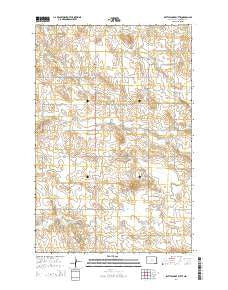 Rattlesnake Butte North Dakota Current topographic map, 1:24000 scale, 7.5 X 7.5 Minute, Year 2014