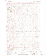 Raub North Dakota Historical topographic map, 1:24000 scale, 7.5 X 7.5 Minute, Year 1967