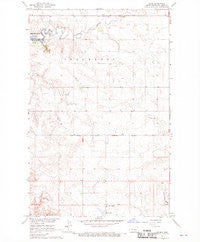Raub North Dakota Historical topographic map, 1:24000 scale, 7.5 X 7.5 Minute, Year 1967