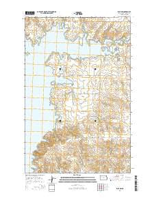 Raub NW North Dakota Current topographic map, 1:24000 scale, 7.5 X 7.5 Minute, Year 2014