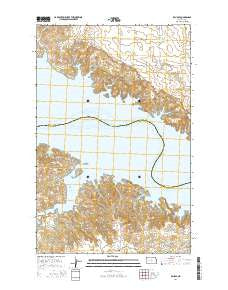 Raub SE North Dakota Current topographic map, 1:24000 scale, 7.5 X 7.5 Minute, Year 2014