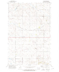 Rawson North Dakota Historical topographic map, 1:24000 scale, 7.5 X 7.5 Minute, Year 1972