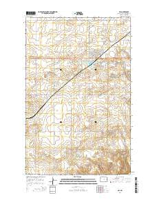 Ray North Dakota Current topographic map, 1:24000 scale, 7.5 X 7.5 Minute, Year 2014