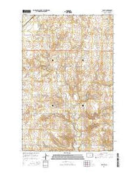 Ray SE North Dakota Current topographic map, 1:24000 scale, 7.5 X 7.5 Minute, Year 2014
