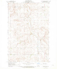 Red Butte NW North Dakota Historical topographic map, 1:24000 scale, 7.5 X 7.5 Minute, Year 1968