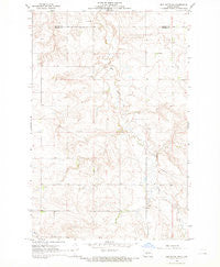 Red Butte NW North Dakota Historical topographic map, 1:24000 scale, 7.5 X 7.5 Minute, Year 1968