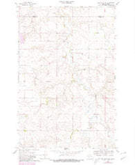 Red Butte NW North Dakota Historical topographic map, 1:24000 scale, 7.5 X 7.5 Minute, Year 1968